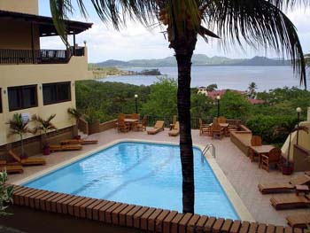 Vue du condominium de Playa Flamingo, Costa Rica